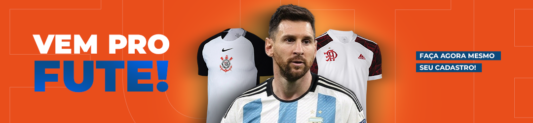 Vem pro Fute! Faça agora mesmo seu cadastro no site Fute Camisetas