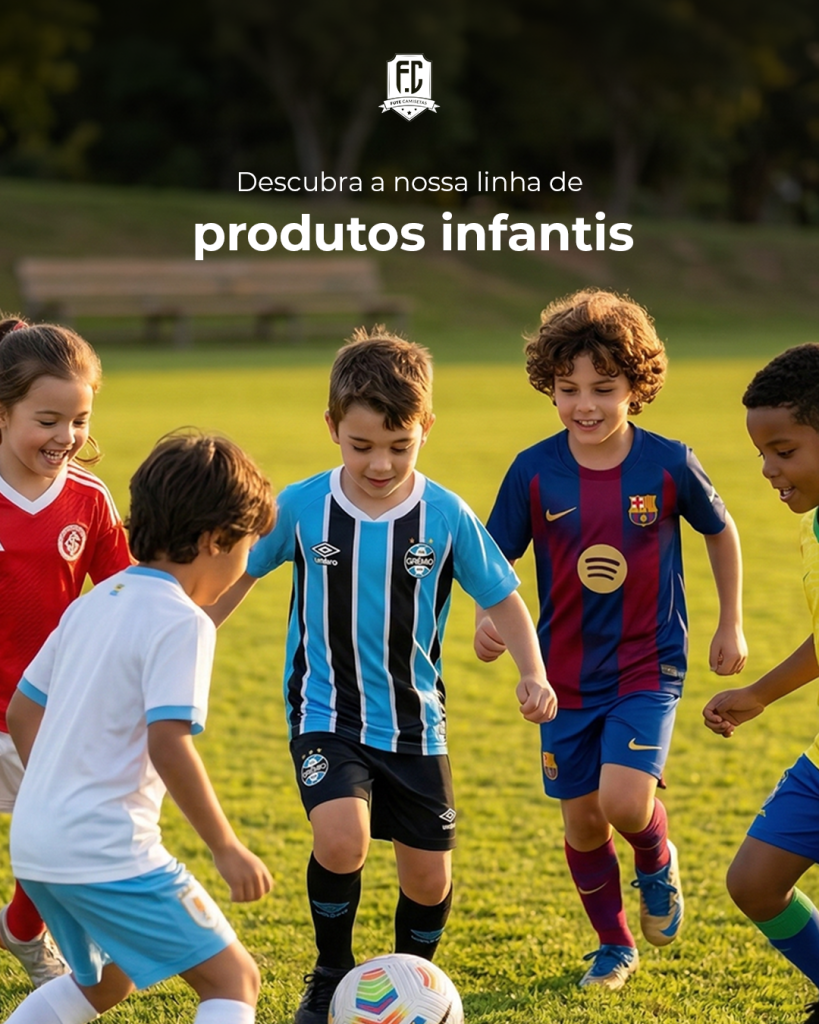 Produtos Infantis - Fute Camisetas